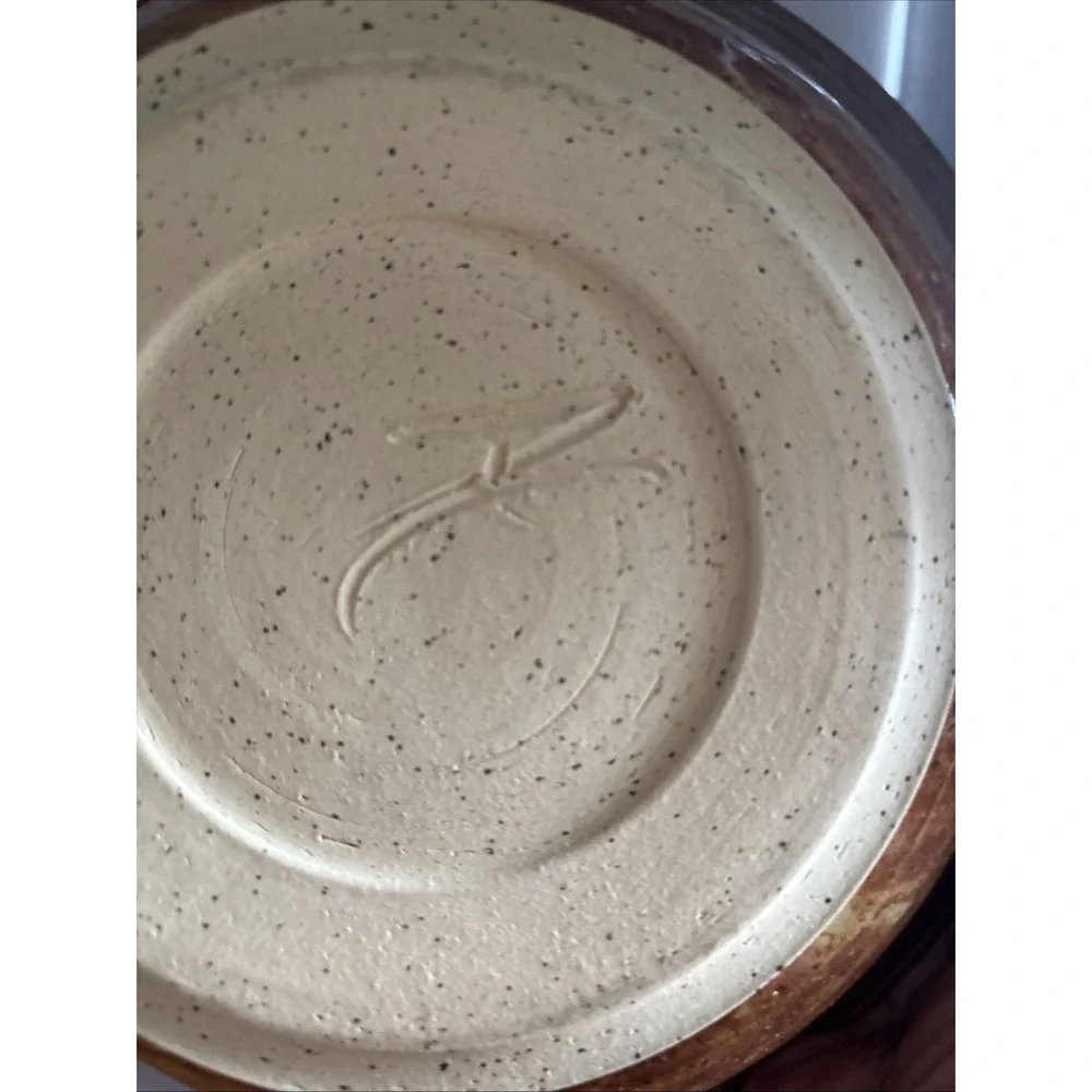 HAND THROWN STUDIO ART POTTERY STONEWARE BOWL UNKNOWN POTTER BEAUTIFULLY GLAZED